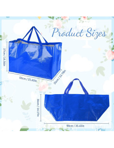 Bolsas de Compras Reutilizables Shappy 6 Piezas Extra Grandes 2