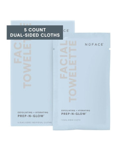 Toallitas Faciales NuFACE Prep-N-Glow 5 Paquetes 2-en-1
