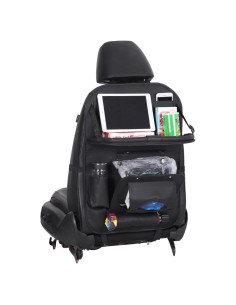 Organizador de Asiento Trasero HURESON con Basurero y Mesa Plegable