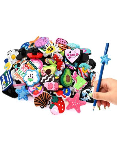 Adornos de Verano para Lápiz XHAOYEAHX 100PCS PVC Diversos 2