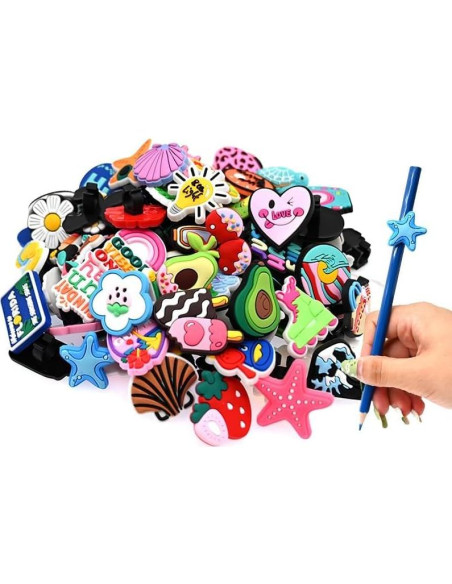 Adornos de Verano para Lápiz XHAOYEAHX 100PCS PVC Diversos