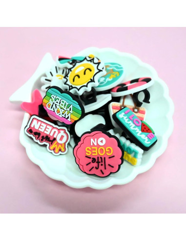 Adornos de Verano para Lápiz XHAOYEAHX 100PCS PVC Diversos