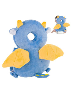 Mochila Protectora de Cabeza para Bebé Dragón Acolchada