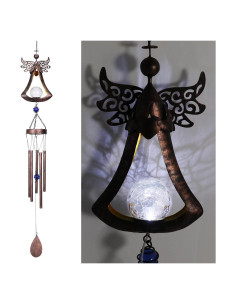 Campana de Viento Solar Taman Ángel 106.68 cm LED Decorativa