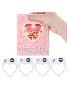 4 Unidades de Luz Corazón Briartw con LEDs Blancos Cálidos