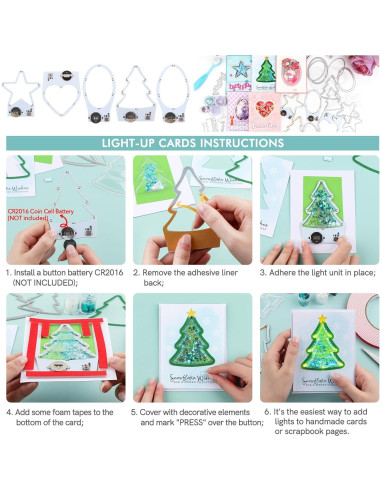 4 Unidades de Luz Corazón Briartw con LEDs Blancos Cálidos