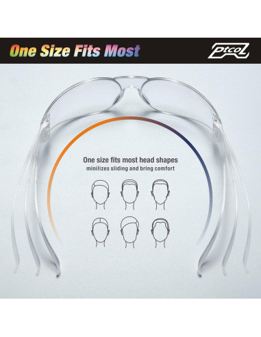 Gafas de Seguridad 28 Paquetes Cristal Claro ANSI Z87.1
