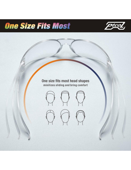 Gafas de Seguridad 28 Paquetes Cristal Claro ANSI Z87.1