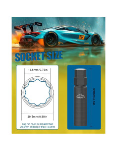 Llave de Tuerca Spline 10 CLEVEROOL TA20-17/19 17mm 19mm 2