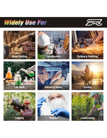 Gafas de Seguridad 28 Paquetes Cristal Claro ANSI Z87.1