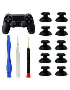 10 Palancas Analógicas Reemplazo PS4 Slim Pro + Herramientas