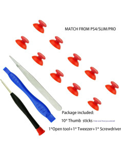 10 Palancas Analógicas Reemplazo PS4 Slim Pro + Herramientas 2