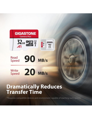 GIGASTONE Tarjeta Micro SD 32GB UHS-I U1 A1 Paquete de 10