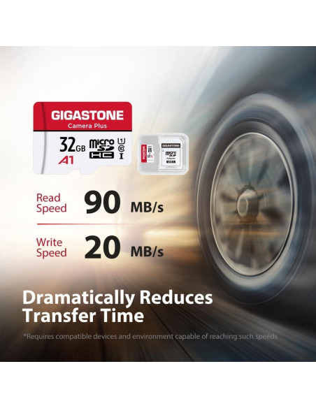 GIGASTONE Tarjeta Micro SD 32GB UHS-I U1 A1 Paquete de 10
