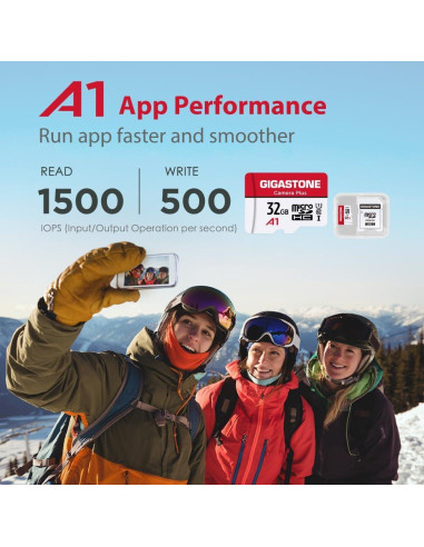 GIGASTONE Tarjeta Micro SD 32GB UHS-I U1 A1 Paquete de 10