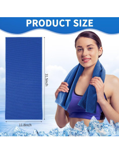 Toallas Enfriadoras Honoson 10 Pcs Microfibra 81x30 cm 2