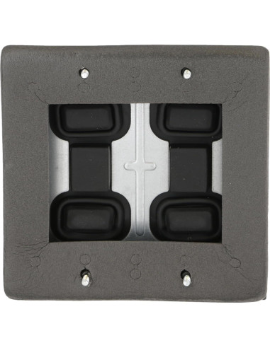 Cubierta de Interruptor Decorador Hubbell TayMac 2 Gang Bronce