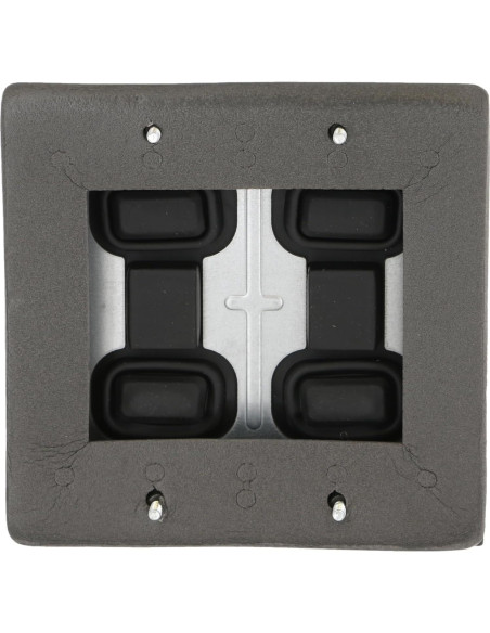 Cubierta de Interruptor Decorador Hubbell TayMac 2 Gang Bronce