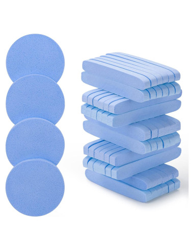 120 Esponjas Faciales Comprimidas Luxiv Multiusos para Limpieza