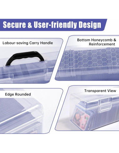 Caja de Almacenamiento Glimstone para Toploaders - Negra