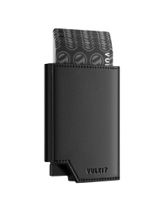 Billetera Minimalista VULKIT para Hombre con Bloqueo RFID - Negro