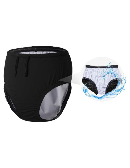 Pañales de natación reutilizables Codida S Negro
