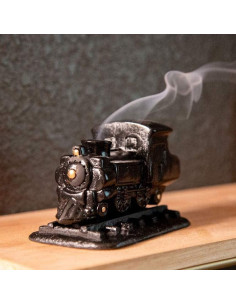 Quemador de Incienso de Madera Natural Incienso de Santa Fe - Motor de Vapor Negro 2