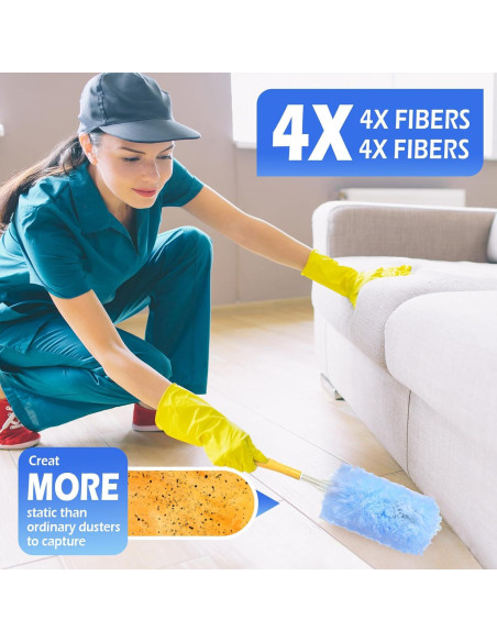 Paquete de 60 Recargas de Plumero Microfibra Teenyyou 360