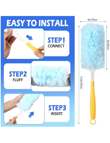 Paquete de 60 Recargas de Plumero Microfibra Teenyyou 360