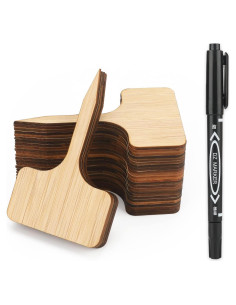 Etiquetas de Planta de Bambú KINGLAKE 60 Pcs Impermeables