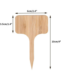 Etiquetas de Planta de Bambú KINGLAKE 60 Pcs Impermeables 2