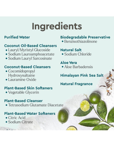 Jabón para Platos Natural Puracy 425 ml Té Verde y Lima