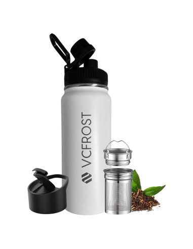 Botella Infusora de Té VCFROST 20oz Acero Inoxidable Doble Pared