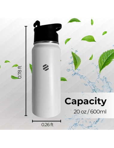 Botella Infusora de Té VCFROST 20oz Acero Inoxidable Doble Pared