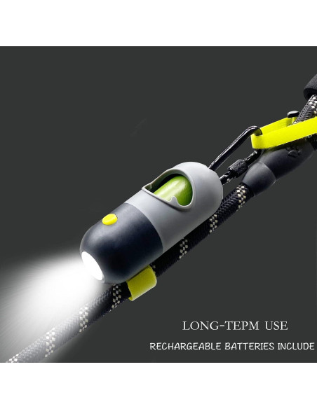 Paquete de 2 Dispensadores de Bolsas de Excremento Morn Light con Linterna