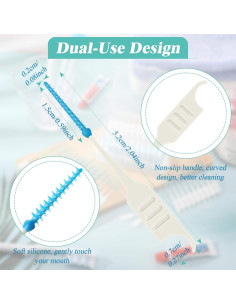 200 Cepillos Interdentales Patelai Doble Uso Silicona Suave 2