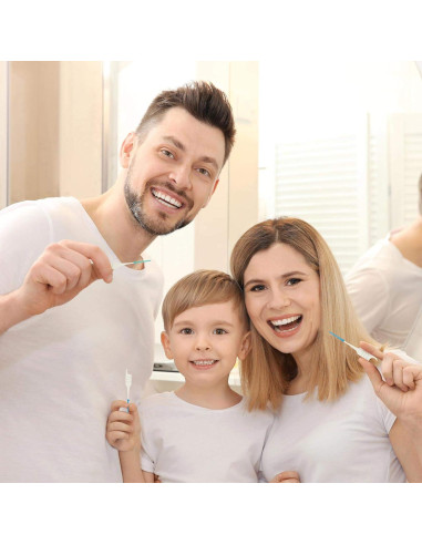 200 Cepillos Interdentales Patelai Doble Uso Silicona Suave