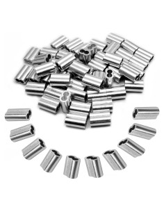 Manga de Bucle de Crimpado de Aluminio Piutouyar 5.3mm - 50 Pcs