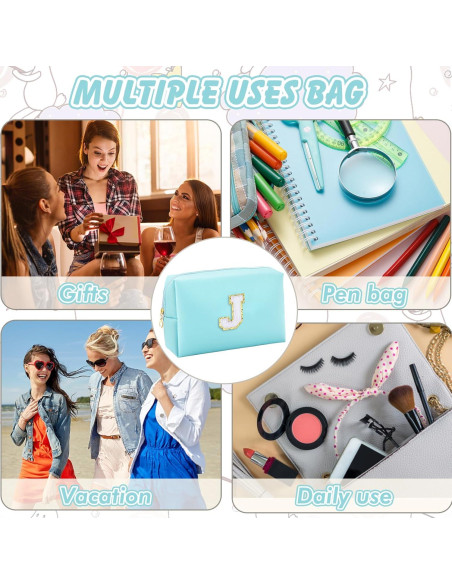 Bolsa de Maquillaje Personalizada URSKYTOUS Azul 18x11cm