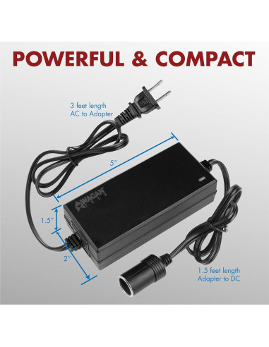 Adaptador de corriente AC a DC Wagan EL9903 5A 60W 12V