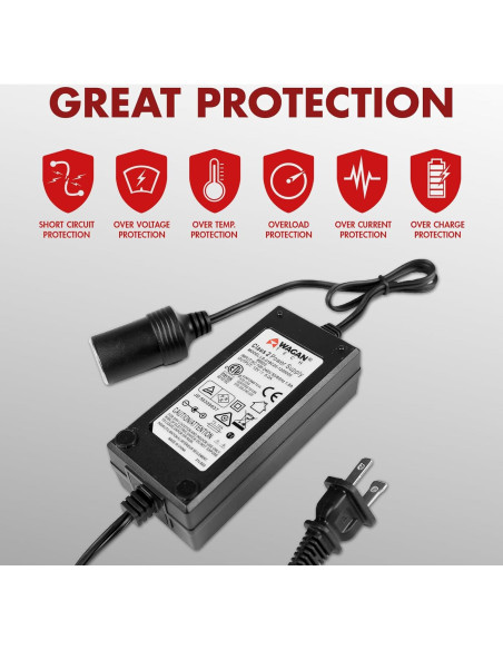 Adaptador de corriente AC a DC Wagan EL9903 5A 60W 12V