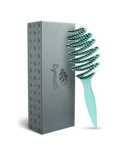 Cepillo de Cabello Lynnielle Aqua - Desenredante Ergonómico