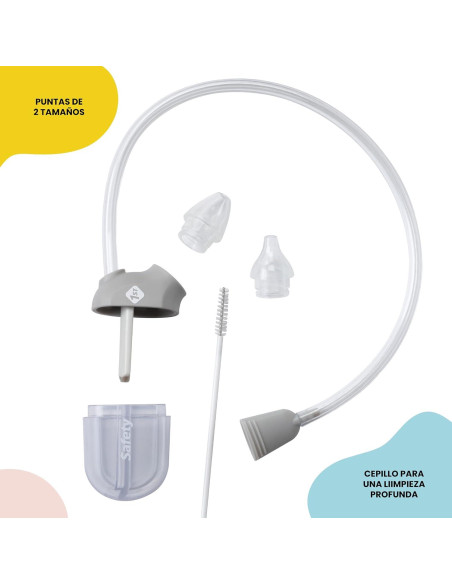 Aspirador Nasal BoogEase Safety 1st Gris - Paquete de 2