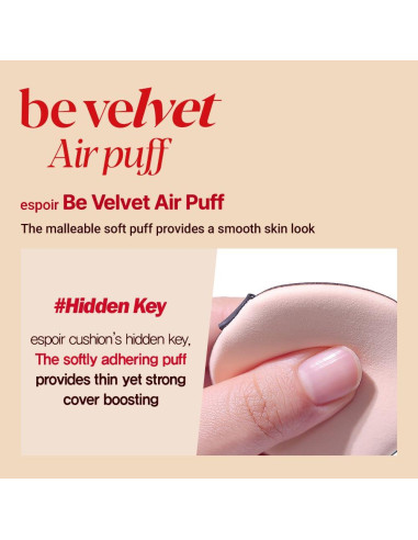 Espoir Be Velvet Air Puff 1 Cuenta Beige - Aplicador Maquillaje