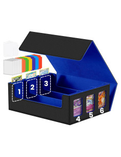 Caja de Almacenamiento para Cartas NEWLOOP 2400+ TCG Azul