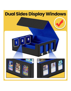 Caja de Almacenamiento para Cartas NEWLOOP 2400+ TCG Azul 2