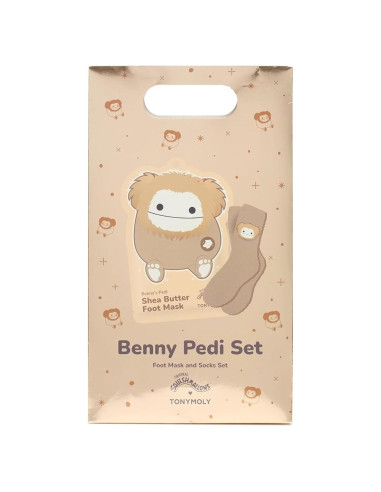 Set Pedi TONYMOLY x Squishmallows Benny - Mascarilla y Calcetines