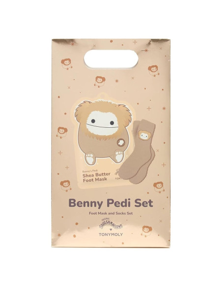 Set Pedi TONYMOLY x Squishmallows Benny - Mascarilla y Calcetines