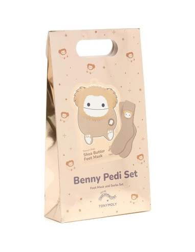 Set Pedi TONYMOLY x Squishmallows Benny - Mascarilla y Calcetines