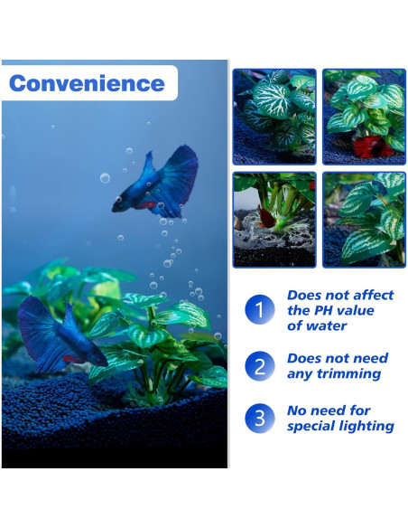 Plantas de Acuario Artificiales Ameliade 3 PCS Ecológicas